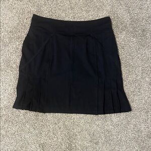 Athleta Black Pleated Skort size Large Tall LNC